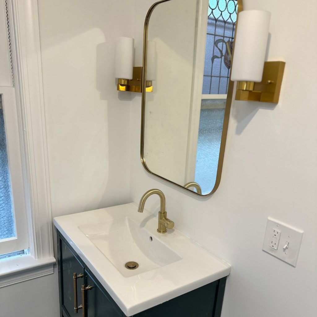 Haddonfield NJ Bathroom Sink and Mirror